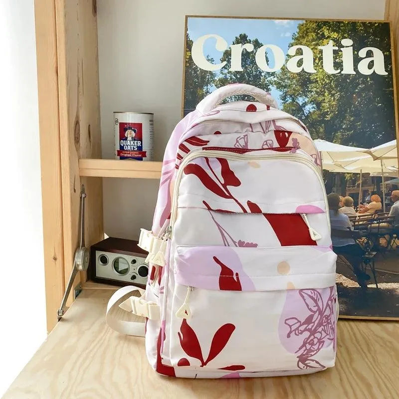 GC252: Comfortable, Stylish, Floral, Cool Backpack - Girly Fashion