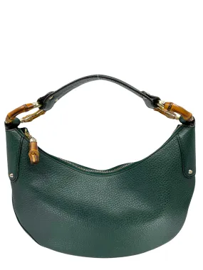 Gucci Pebbled Calfskin Bamboo Ring Hobo