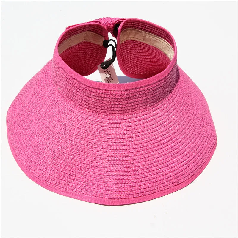 Haute Edition Women's Roll Up Packable Sun Visor Hat