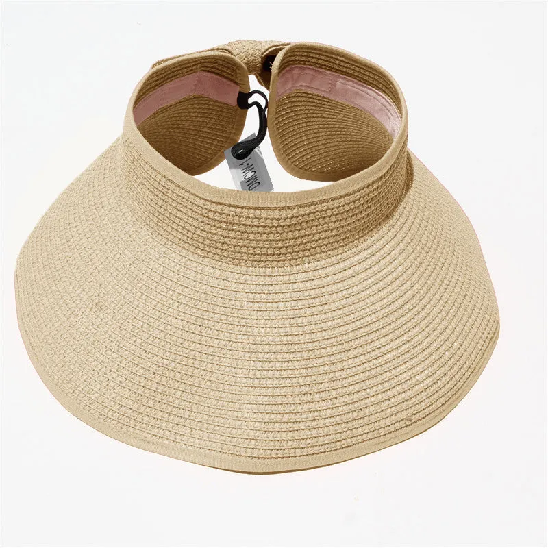 Haute Edition Women's Roll Up Packable Sun Visor Hat