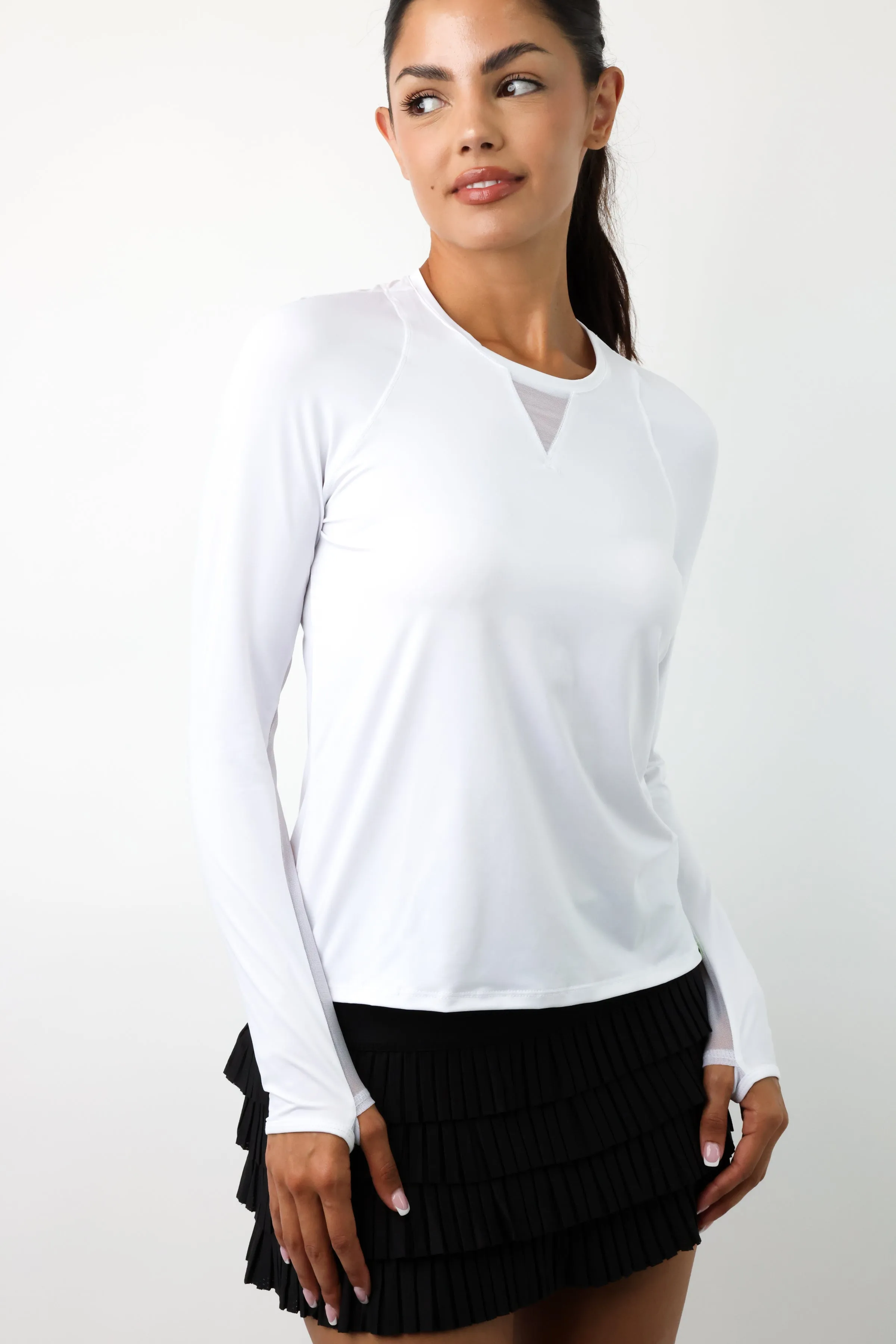 High Low Breezy Long Sleeve Top