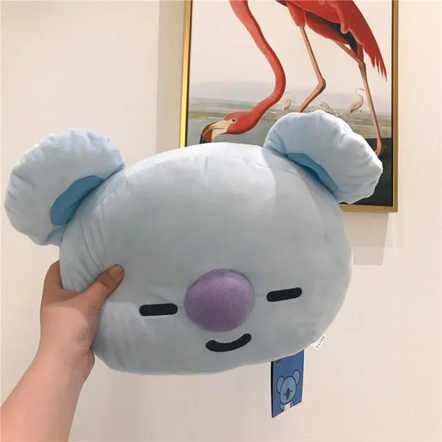 Kpop Lovely Plush Toys Animal Stuffed Doll Cute Pillow Hugging Rabbit Sheep Koala Dog Horse Soft Sofa Pillow Gift For Kid