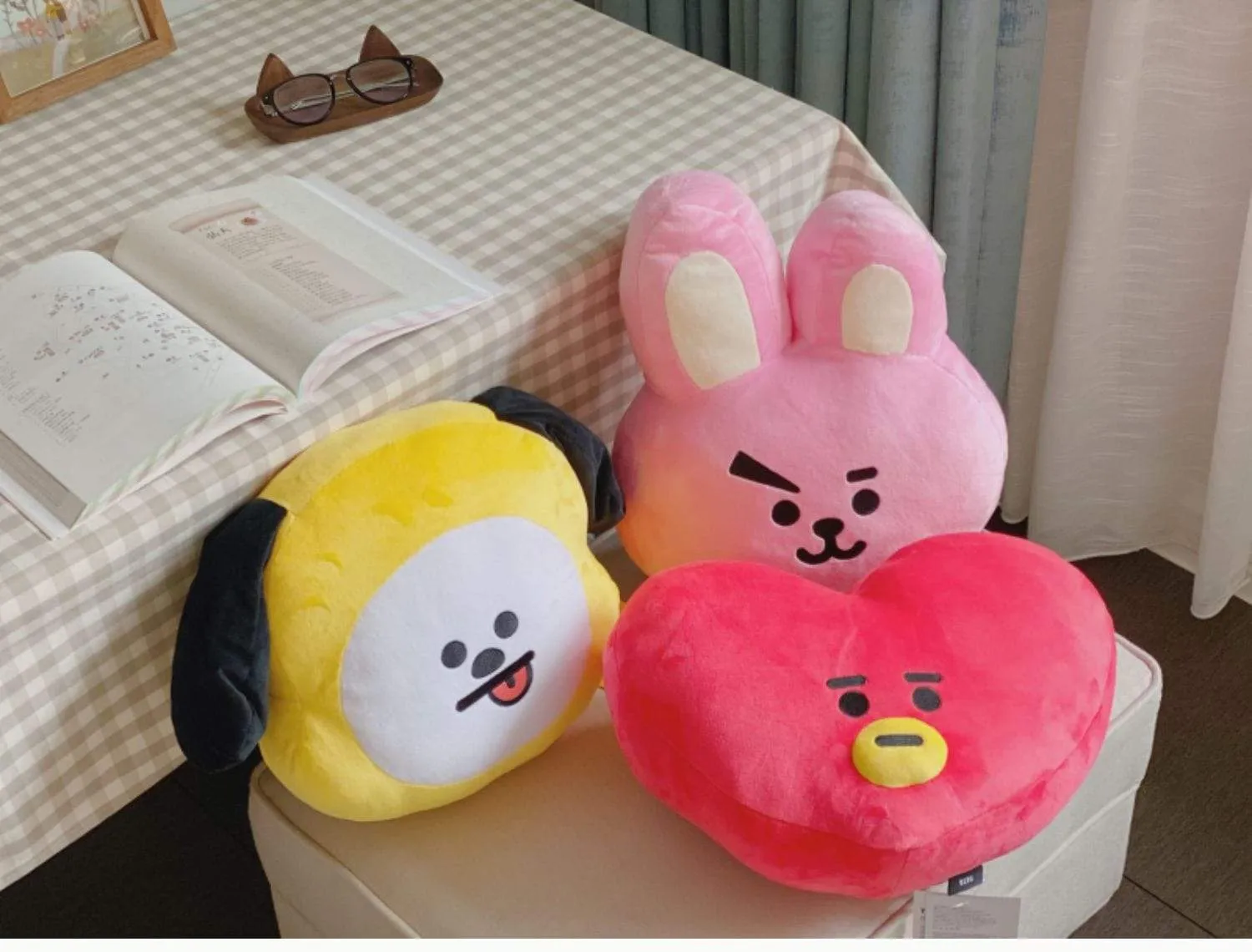 Kpop Lovely Plush Toys Animal Stuffed Doll Cute Pillow Hugging Rabbit Sheep Koala Dog Horse Soft Sofa Pillow Gift For Kid