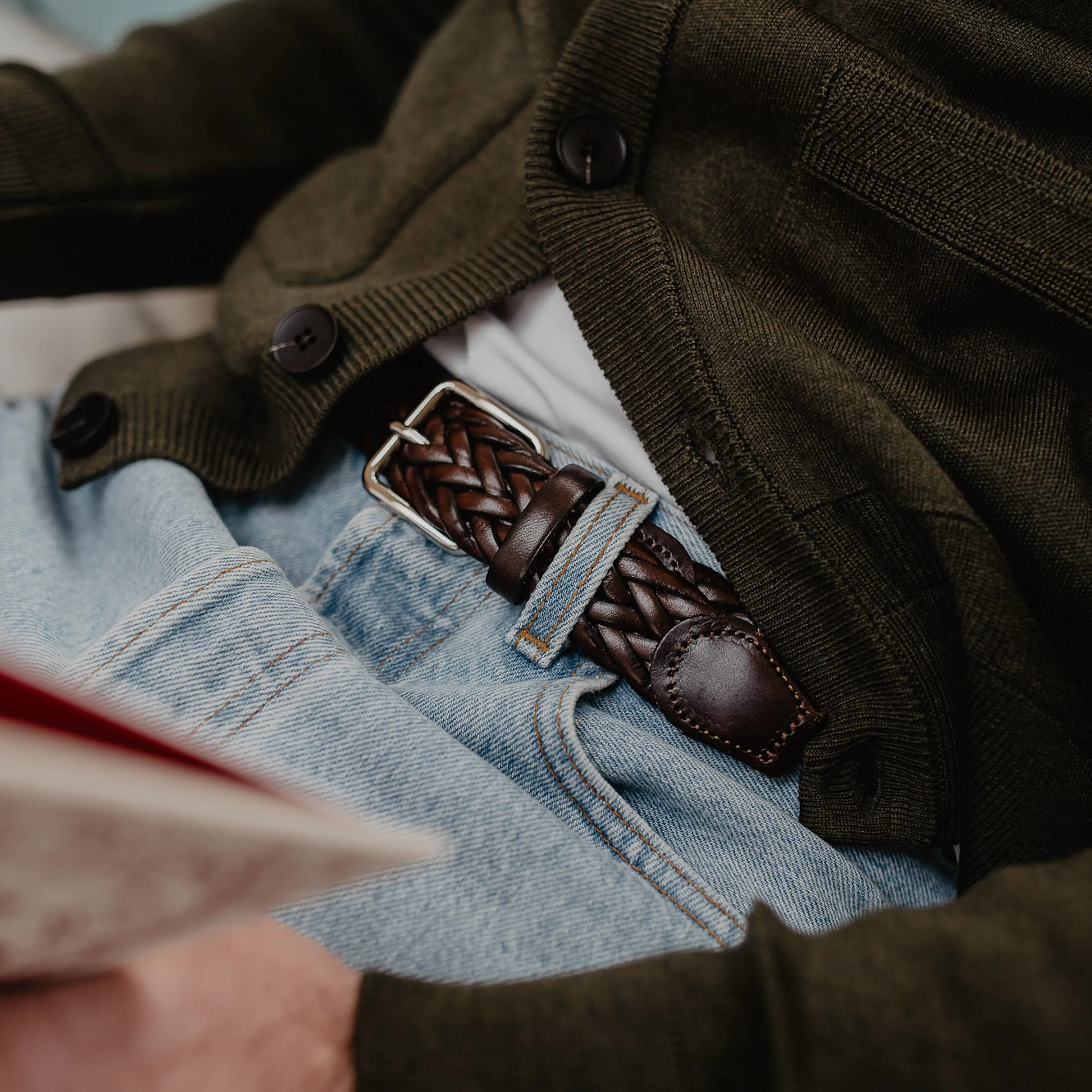 La Ceinture Tressée Cuir Novare