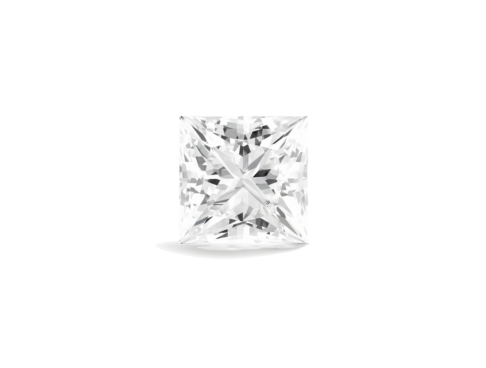 Lab-Grown Loose 2ct. Princess Cut Diamond | White