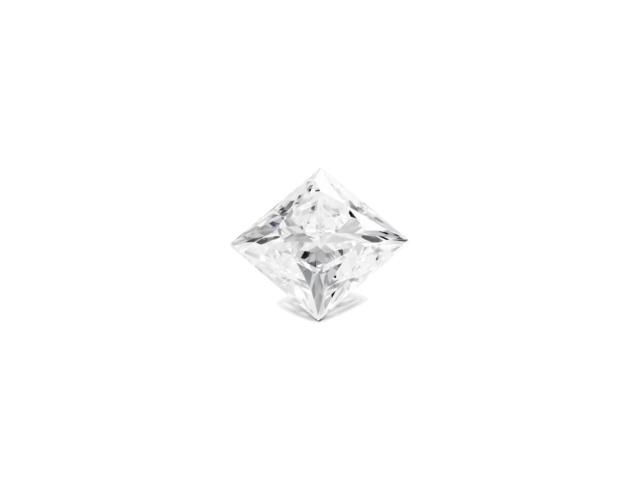 Lab-Grown Loose 2ct. Princess Cut Diamond | White