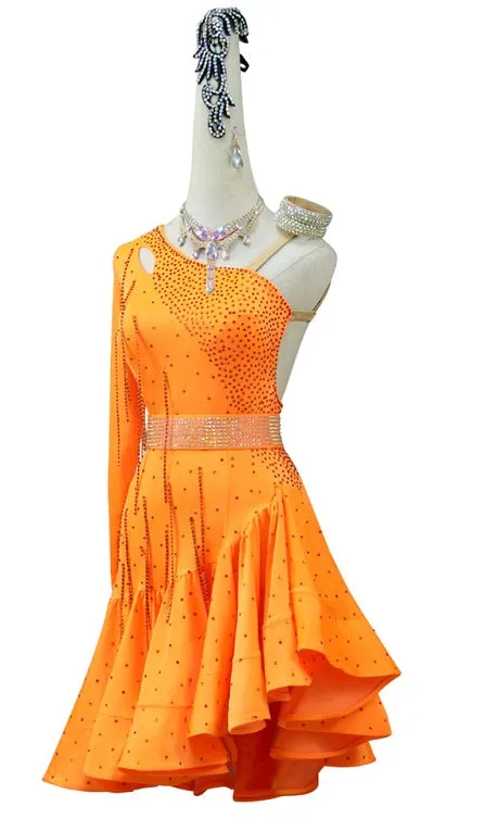 Latin Dance Dress | Custom - Made | QY40