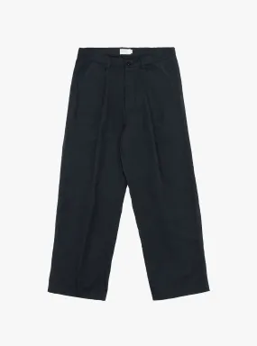 Linen Mixed Baker Pants Navy