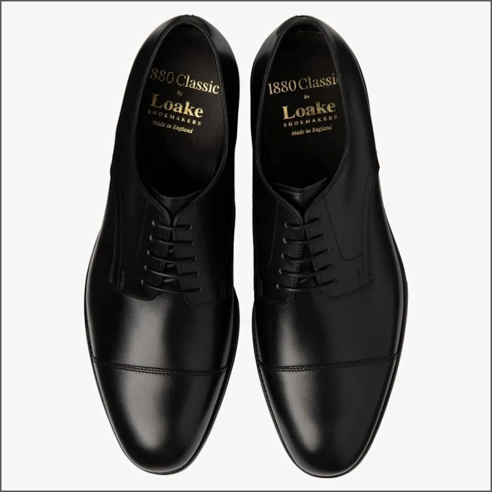 Loake Petergate Carbon Black Shoe*