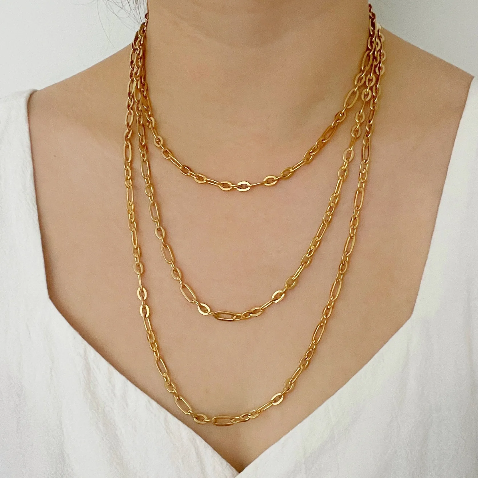 Long Short Chain Necklace