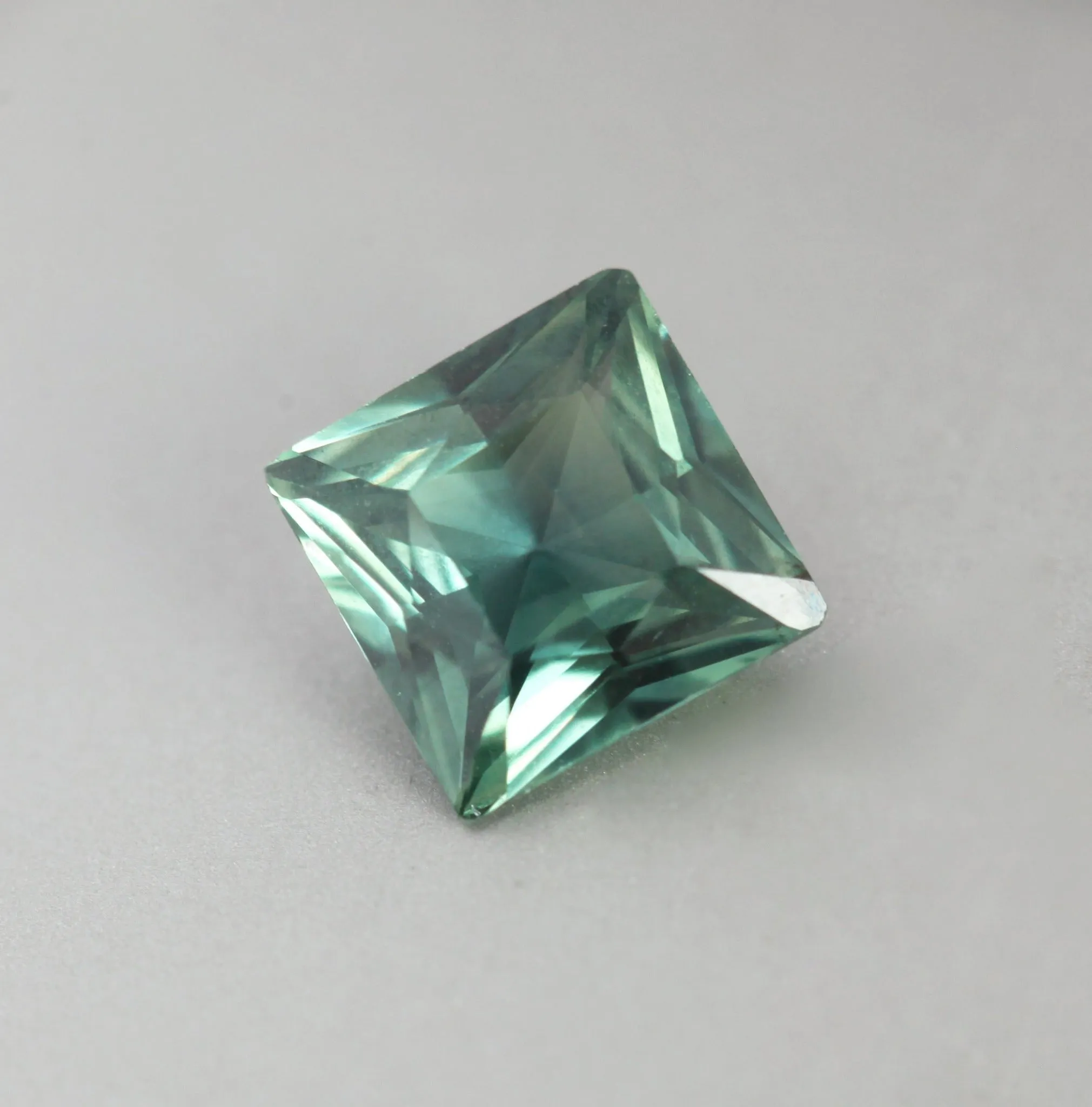 Loose 1.04 Ct Square Teal Sapphire