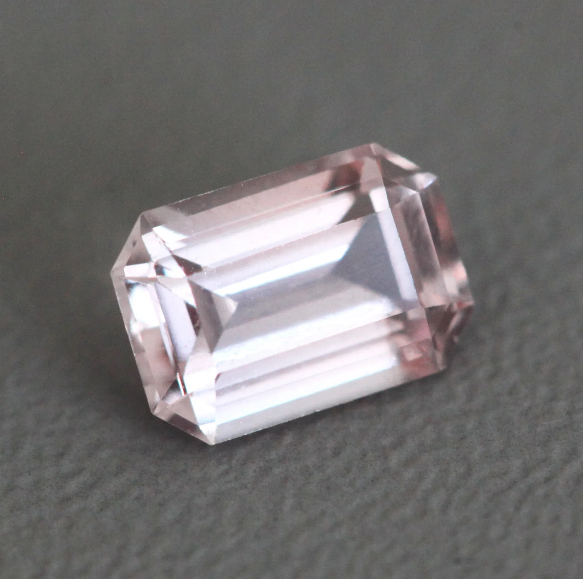 Loose 1.11 Ct Peach Octagon Sapphire