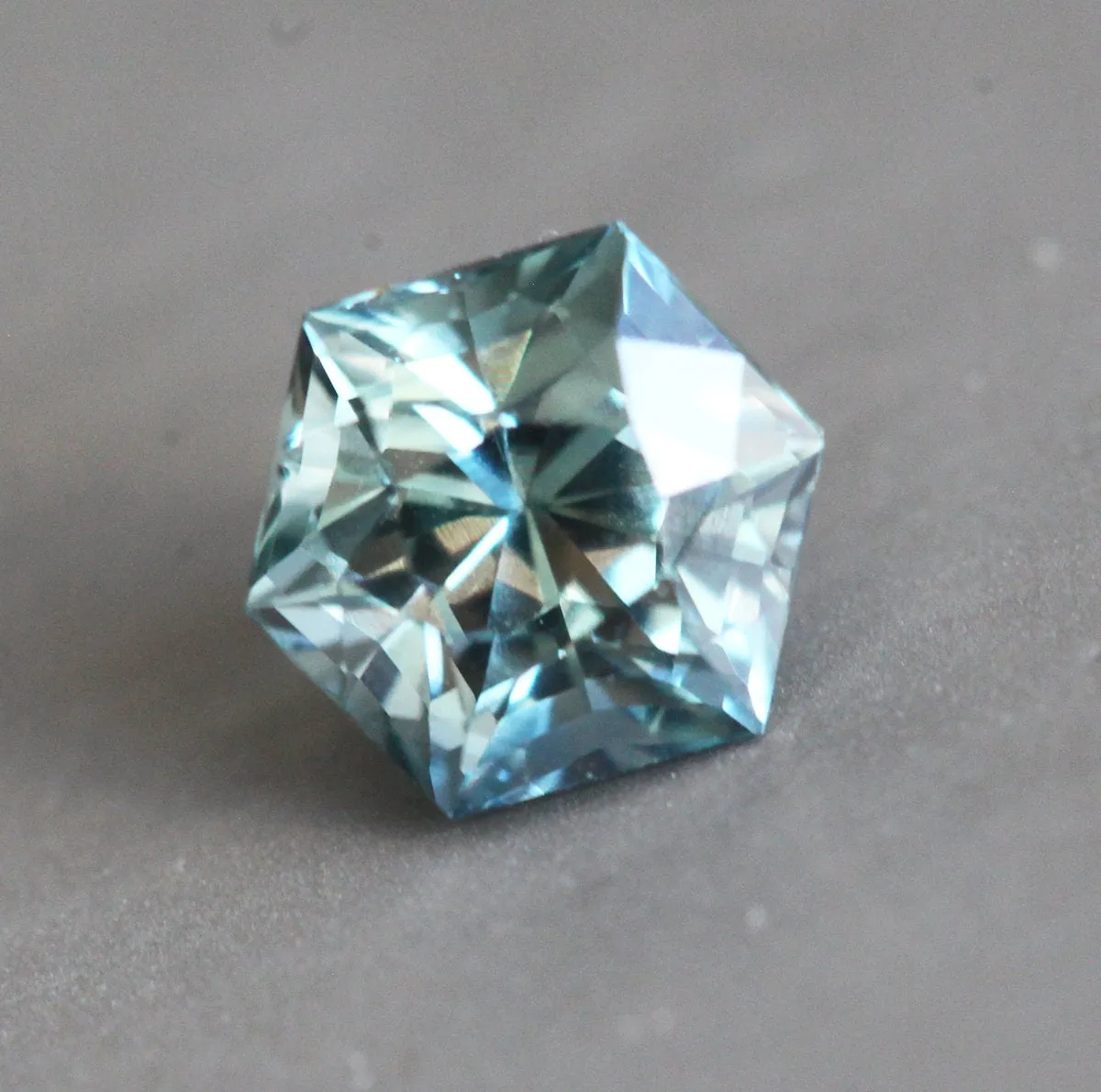 Loose 1.14 Ct Hexagon Teal Sapphire