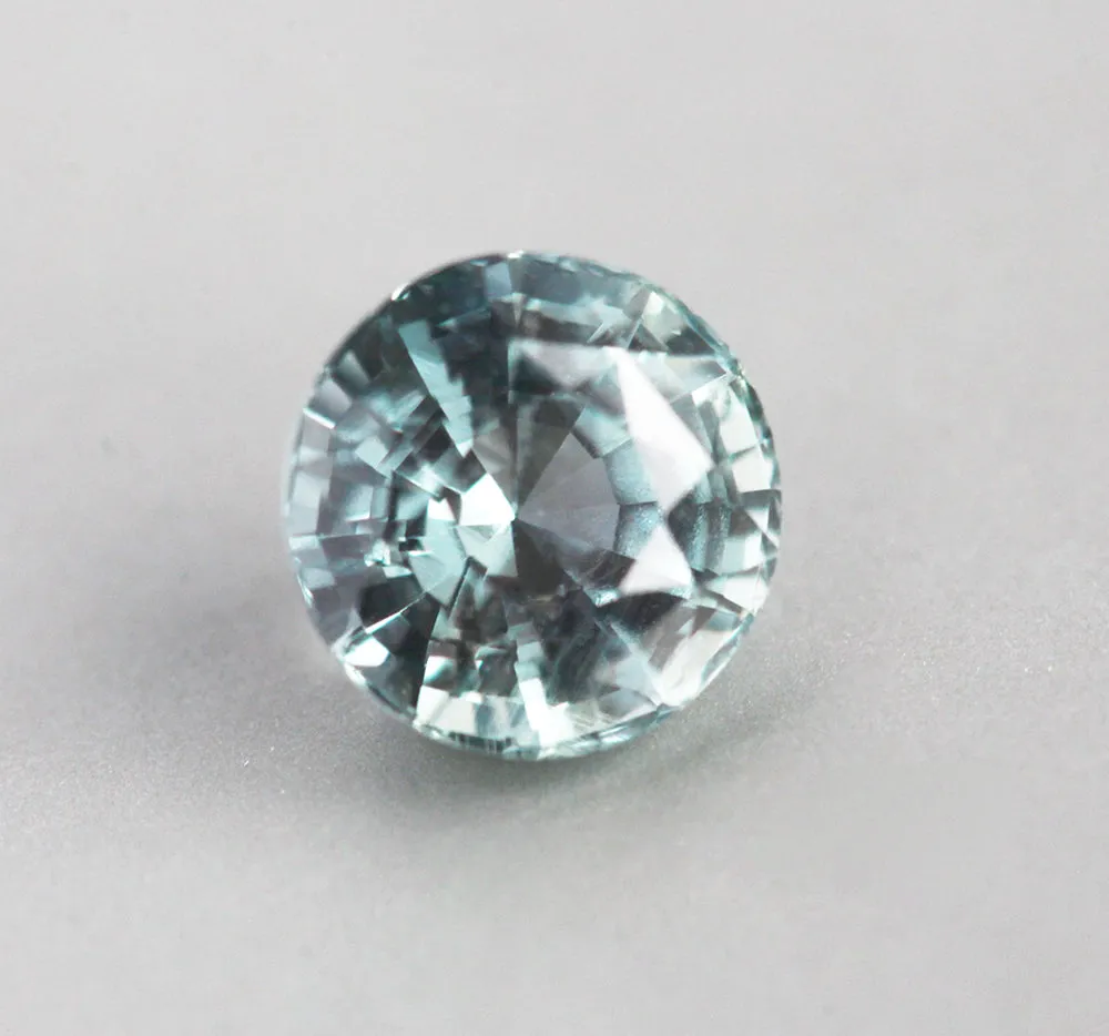 Loose 2.09 Ct Round Seafoam Green Sapphire