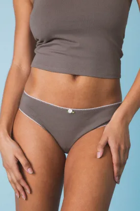 LOW RISE UNDERWEAR IN TAUPE