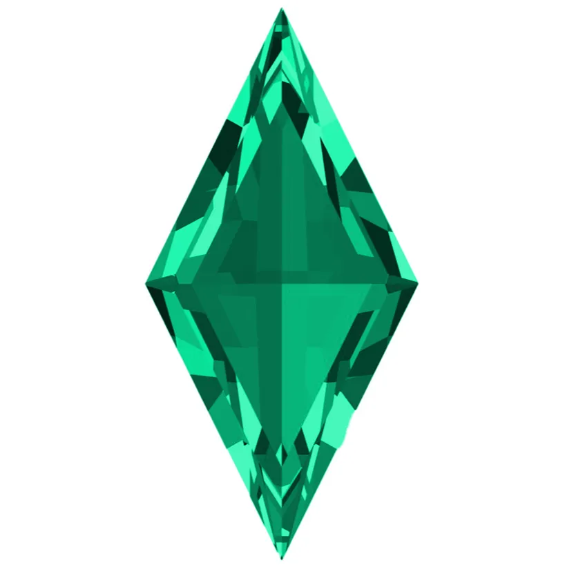 Lozenge FAB Lab-Grown Emerald Gems