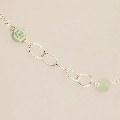 Lucky Wishes Jade   Chain Anklet