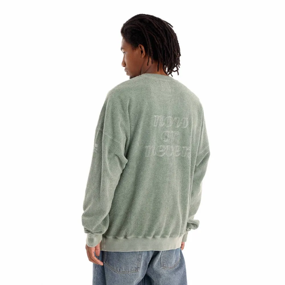 MADNESS MADNESS WASHED SWEATER-OLIVE