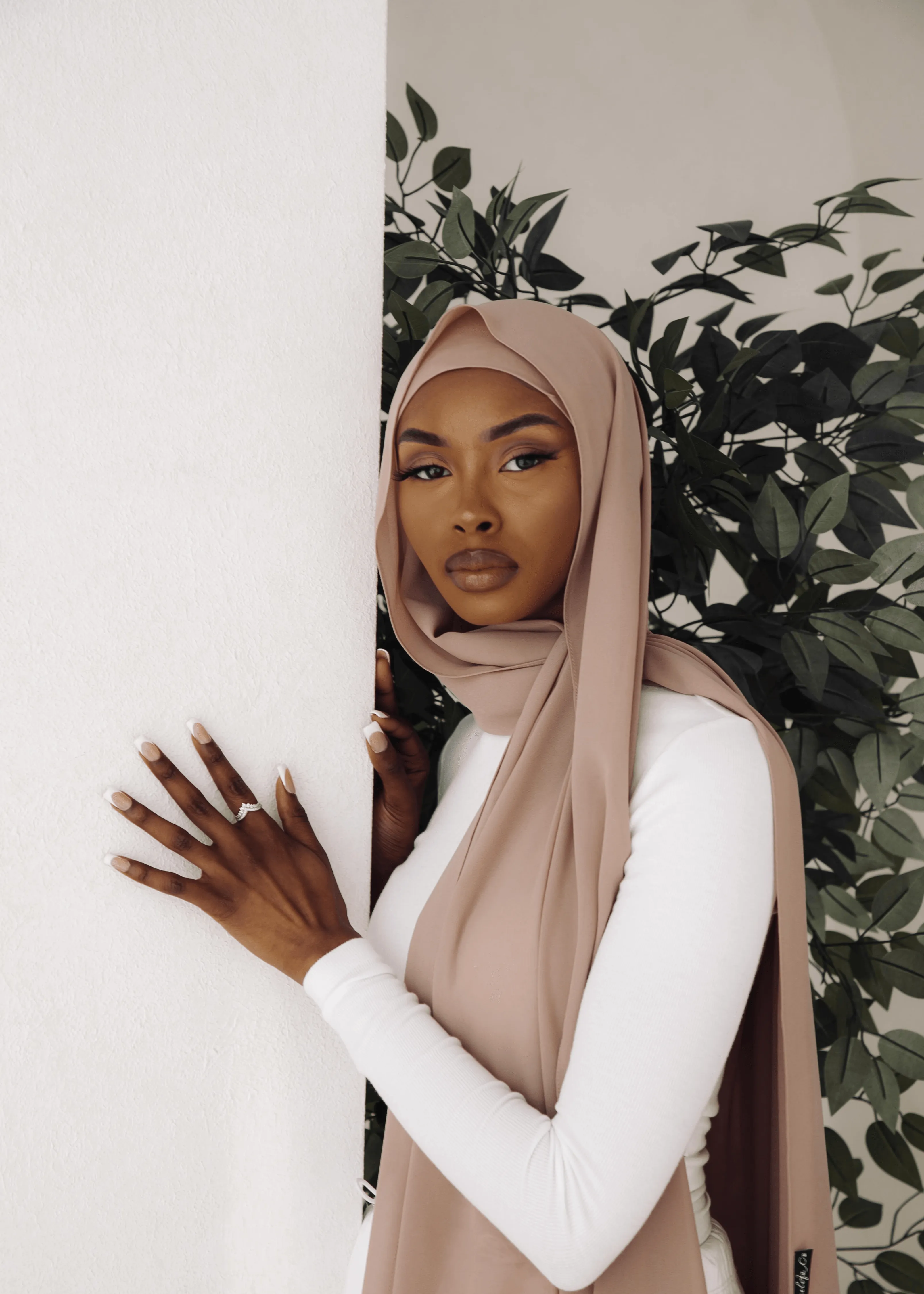 Matching Hijab & Undercap Set - Blush