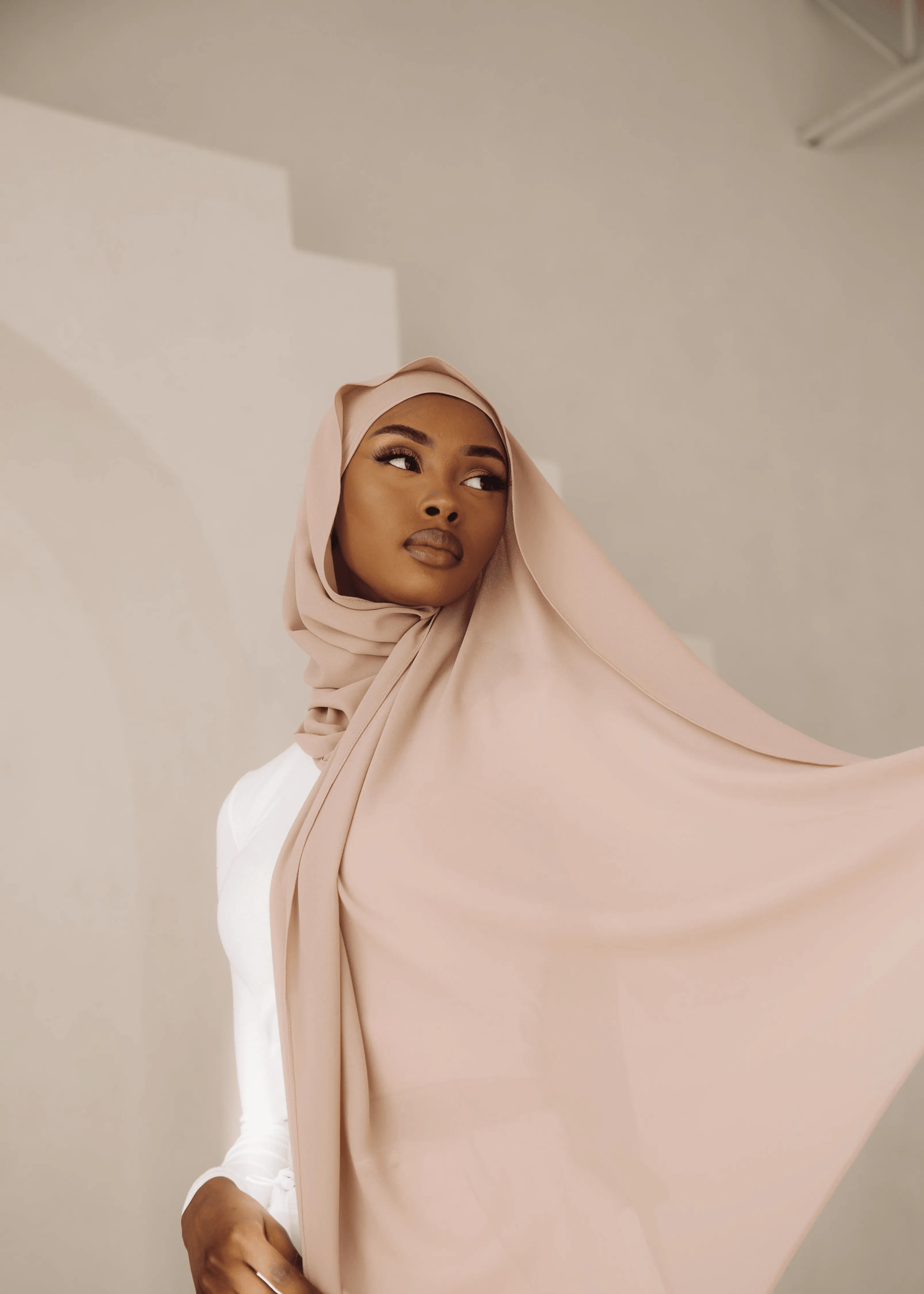 Matching Hijab & Undercap Set - Blush