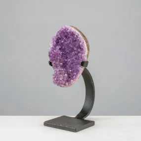 Medium Uruguayan Amethyst Geode on Custom Stand - 9/ 4 lbs - B Grade