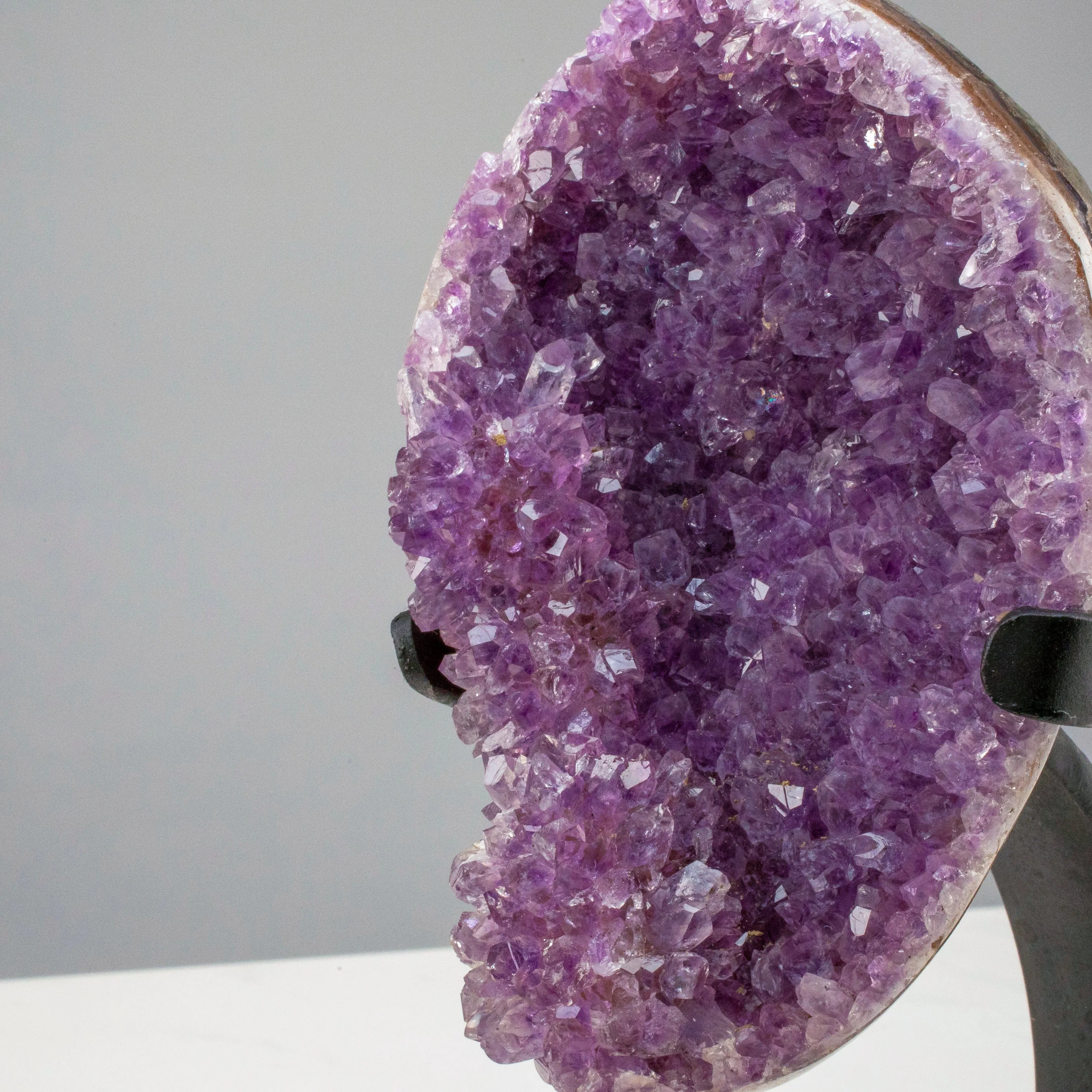 Medium Uruguayan Amethyst Geode on Custom Stand - 9/ 4 lbs - B Grade