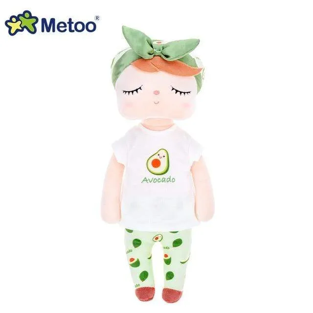 Metoo Dolls Toys For Girls Baby Beautiful Fruit Angela Cute Rabbit Soft Plush Stuffed Animals For Kids Infant