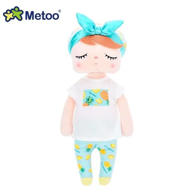 Metoo Dolls Toys For Girls Baby Beautiful Fruit Angela Cute Rabbit Soft Plush Stuffed Animals For Kids Infant