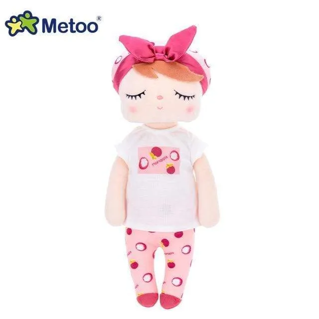 Metoo Dolls Toys For Girls Baby Beautiful Fruit Angela Cute Rabbit Soft Plush Stuffed Animals For Kids Infant