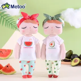 Metoo Dolls Toys For Girls Baby Beautiful Fruit Angela Cute Rabbit Soft Plush Stuffed Animals For Kids Infant