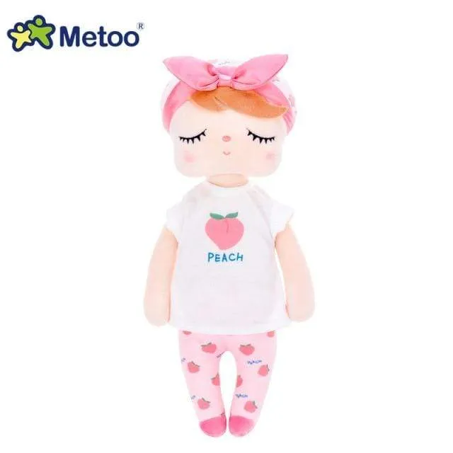 Metoo Dolls Toys For Girls Baby Beautiful Fruit Angela Cute Rabbit Soft Plush Stuffed Animals For Kids Infant