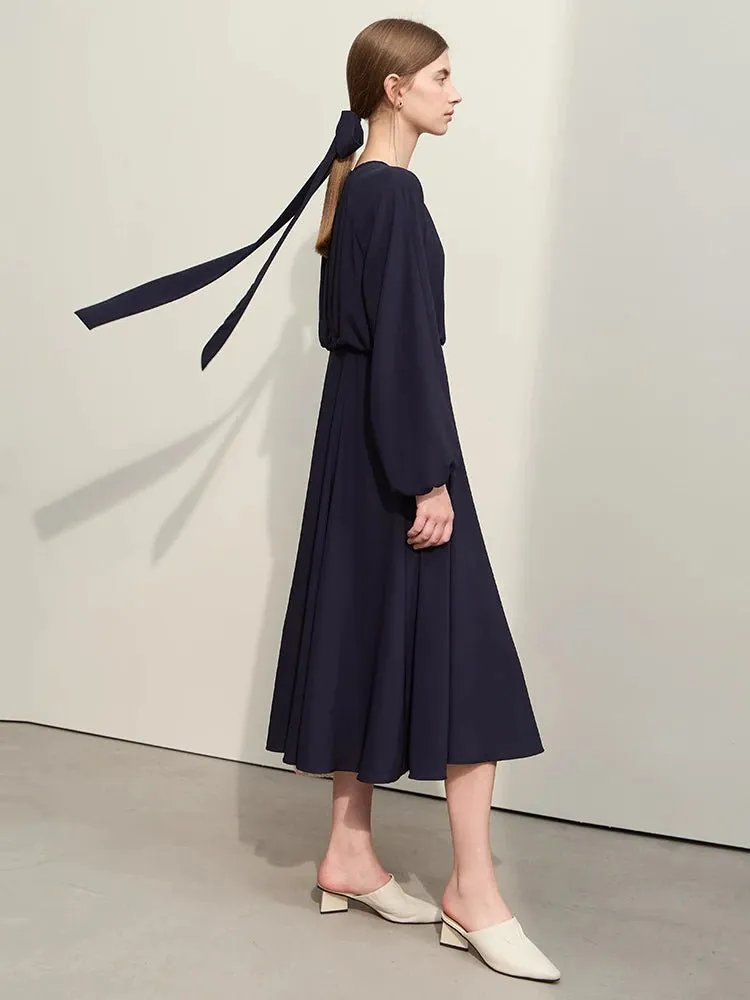 Minimalism 2024 Spring Women’s Chiffon Dress