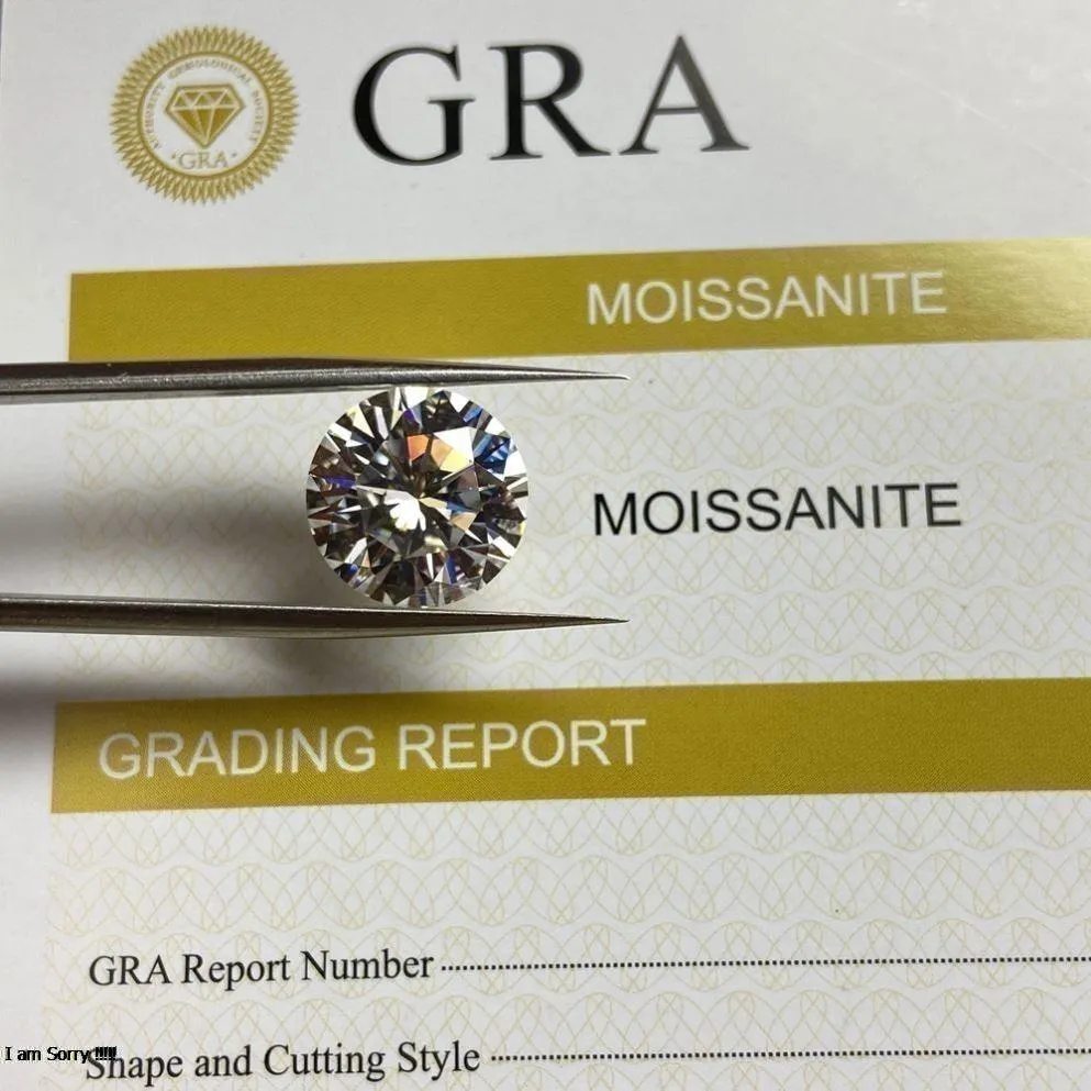 Moissanite Diamond | D Color, VVS1 Clarity 9.25MOH Diamond Tester Result | Certified by GRA