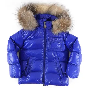 Moncler Baby Blue Down Puffer K2 Parka Coat - 2Y