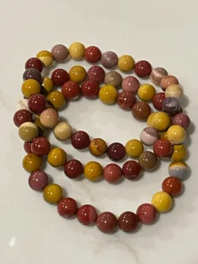 Mookaite Bead Bracelet (8mm)