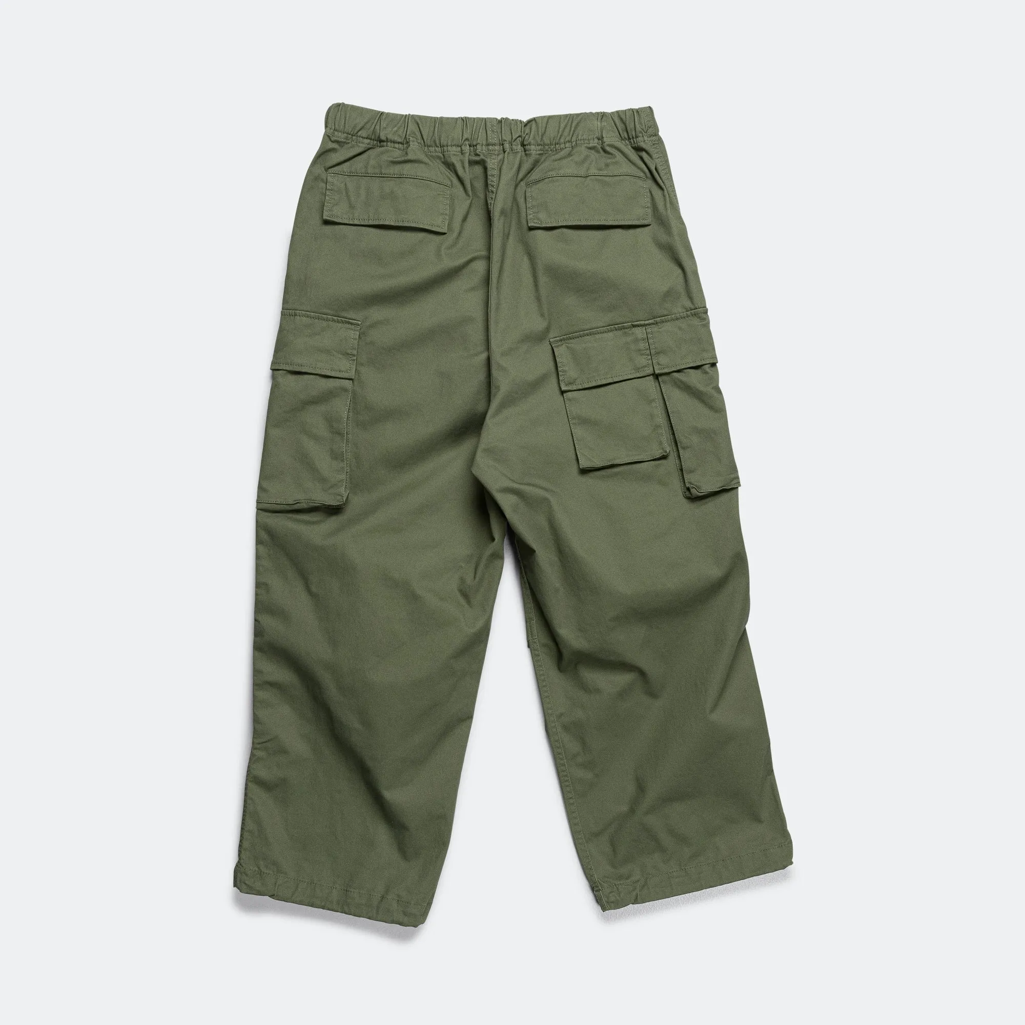 Multi Pockets Balloon Cargo Trousers - Olive