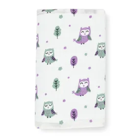 Night Owl -Soft Bamboo Cotton Muslin Swaddle -Towel