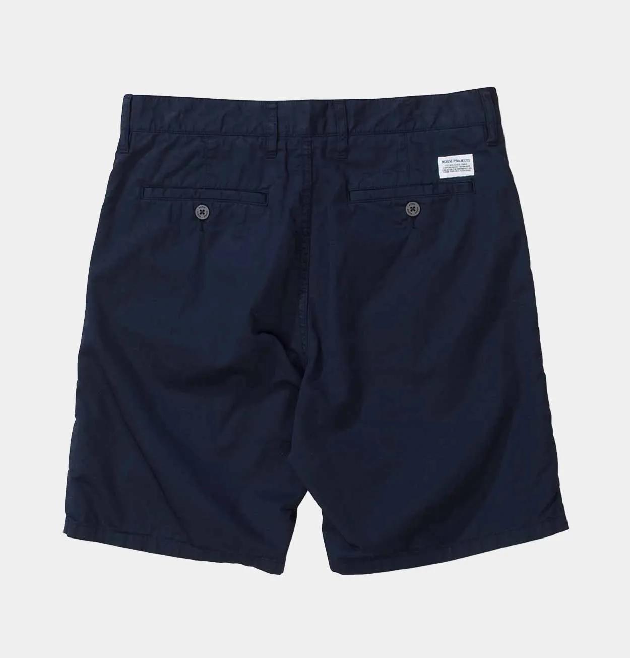 Norse Projects Aros Light Twill Shorts in Dark Navy