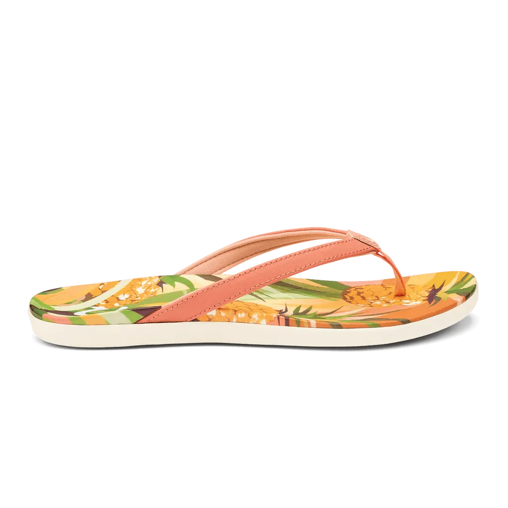 Olukai Women's Ho'opio Hau - Shell Coral/Pineapple