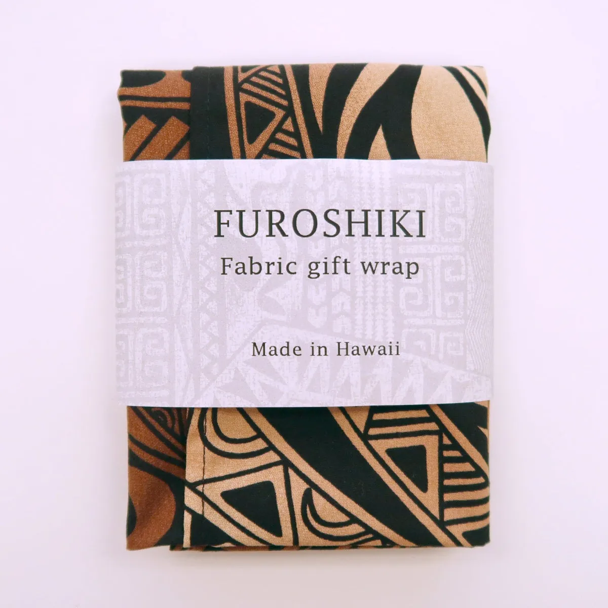 Ombre Tapa Polynesian Print Fabric Gift Wrap | Eco Wrapping Cloth & Bandanna| SMALL