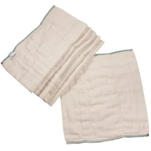 Osocozy Bamboo Cotton Prefolds - Size 2