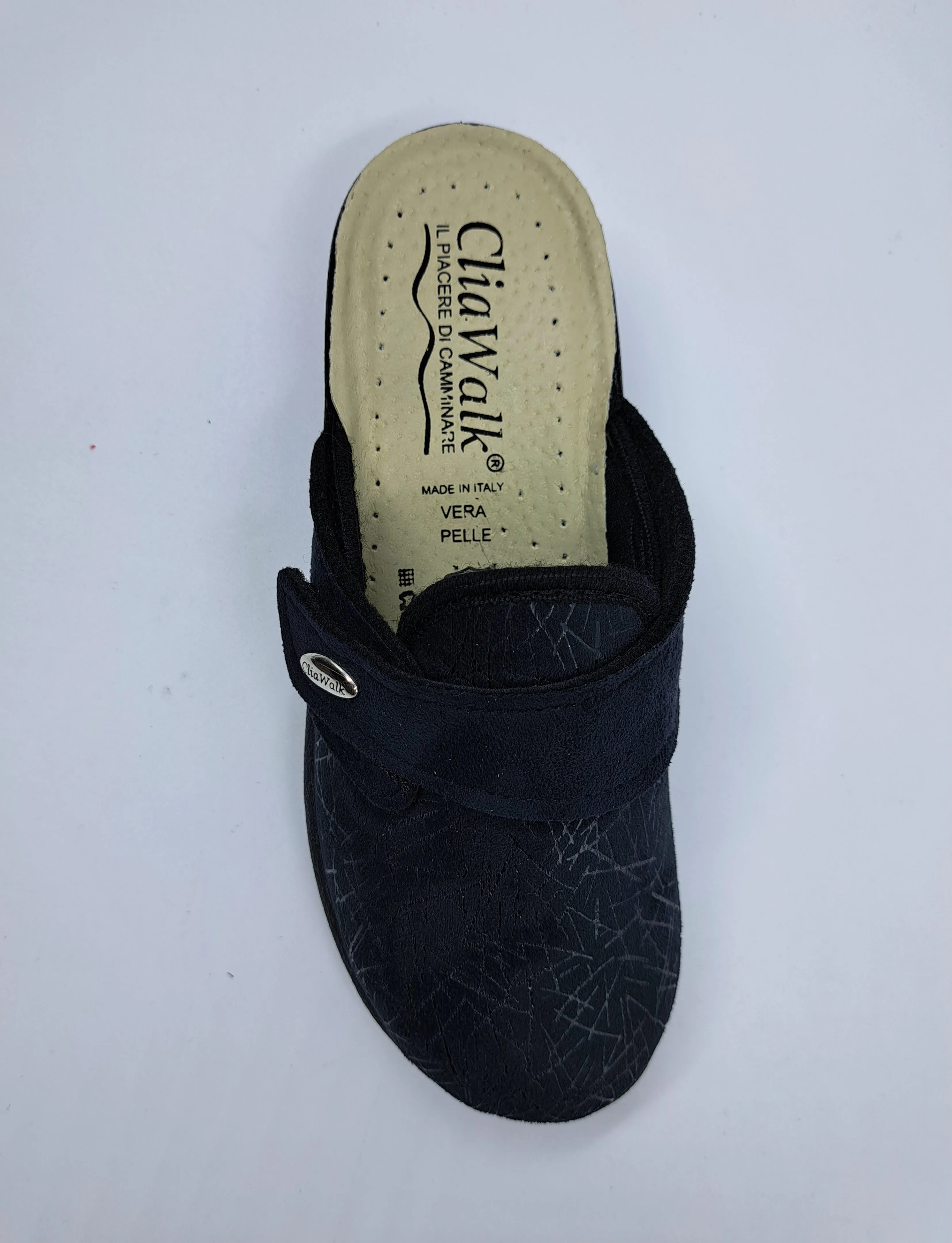 PANTOFOLE COMFORT TESSUTO NERO