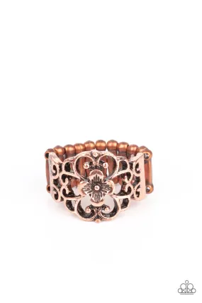 Paparazzi Fanciful Flower Gardens - Copper Ring