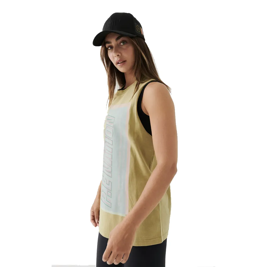 PE Nation Olive Grey Alignment Tank XLarge