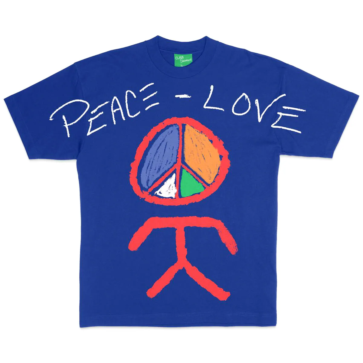 PEACE LOVE TEE ROYAL