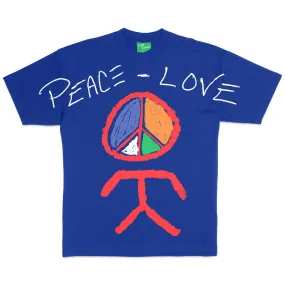 PEACE LOVE TEE ROYAL