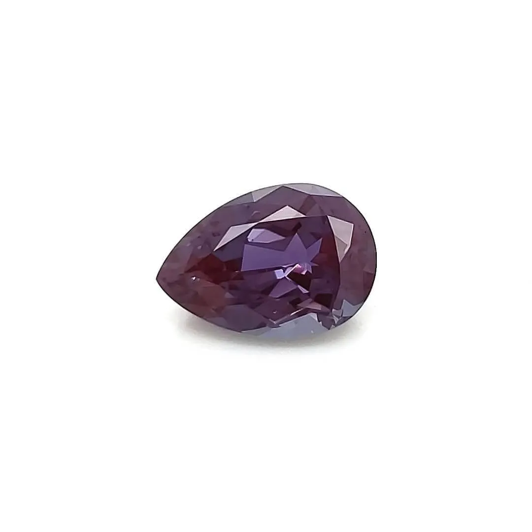 Pear Cut Lab Created Alexandrite Gemstone