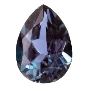 Pear Cut Lab Created Alexandrite Gemstone