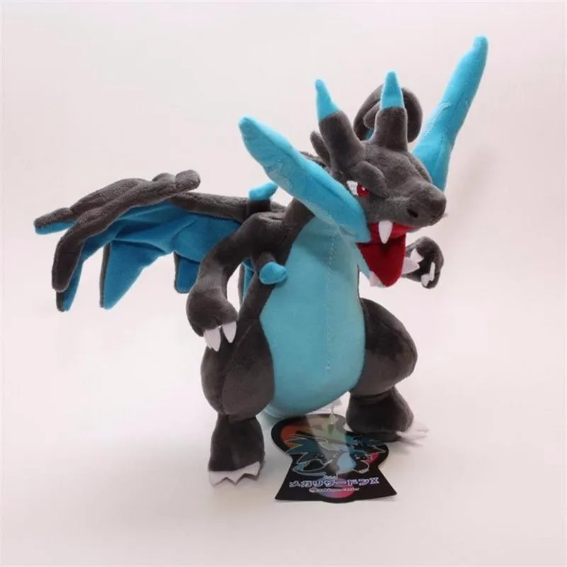 Pokemon Mega Charizard X Mega Evolution Peluche Animal Stuffed Plush Toys Christmas Gifts For Children 23CM