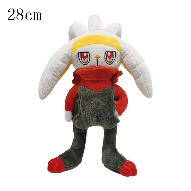 Pokemon Scorbunny Grookey Sobble Sirfetch'd Yamper Plush Toy Cute Animal Rabbit Lizard Monkey Stuffed Doll Gift For Children Kid